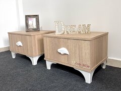 Set 2 noptiere Erika, culoare sonoma